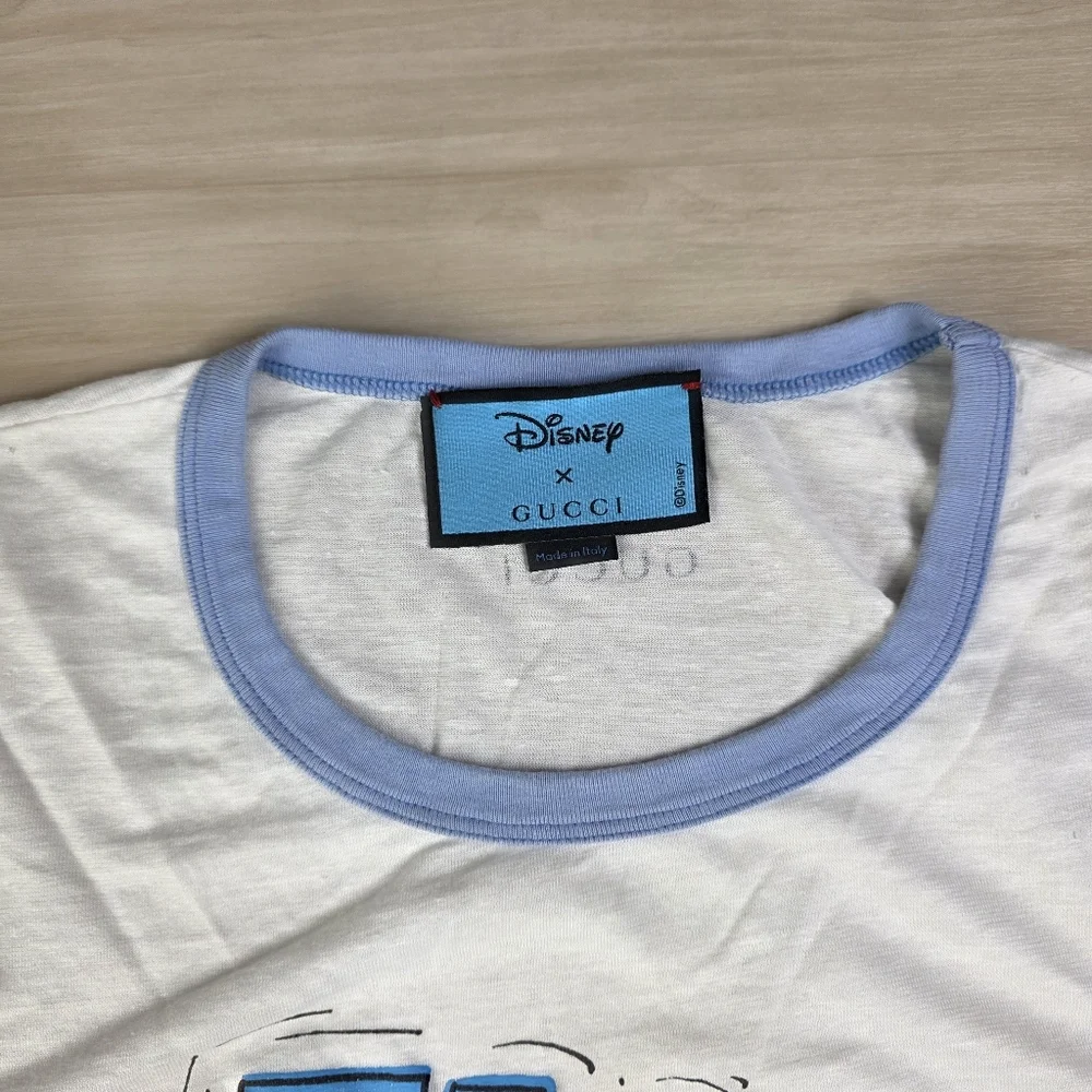 Gucci x‎ Disney Donald Duck Flash Ringer Shirt Men's Size Medium
